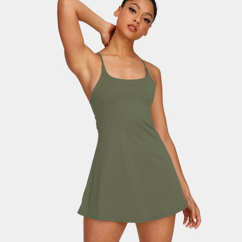 Halara Playground Moss Green dress L